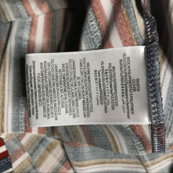 BCBGENERATION STRIPED A-LINE BACK YOKE DRESS Sz S - Picture 6 of 8